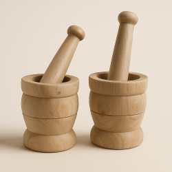 কাঠের ছোট মসলা বাটা(CE)